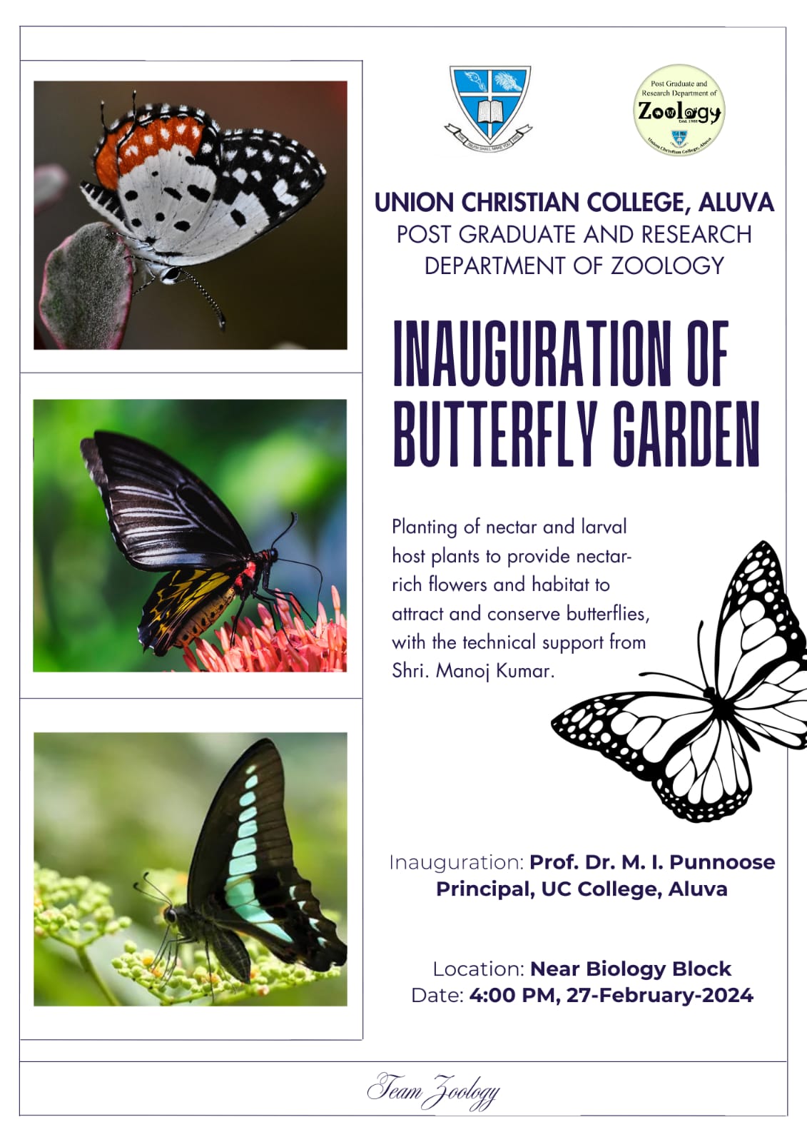 Inauguration of Butterfly Garden