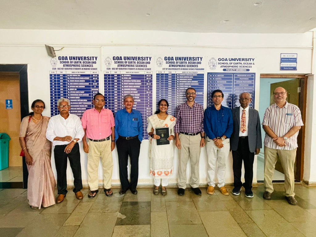 Ms. Femi Anna Thomas is awarded Ph.D. in Marine Science from Goa University