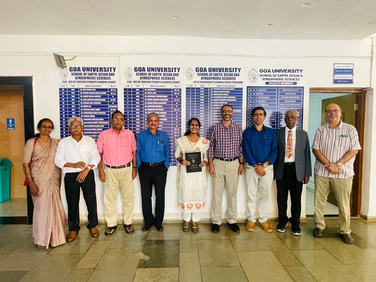 Ms. Femi Anna Thomas is awarded Ph.D. in Marine Science from Goa University
