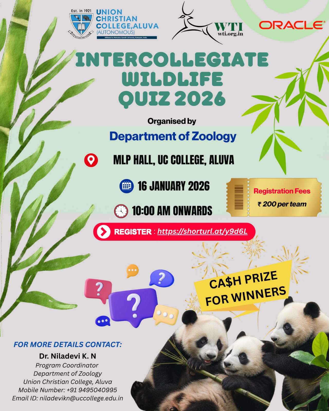 Intercollegiate Wildlife Quiz