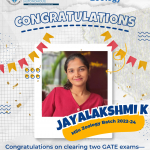 Congratulations to Jayalakshmi K.